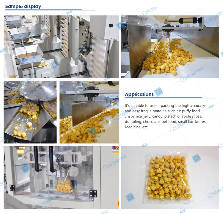 Automatic packing machine for mini-croissants packing